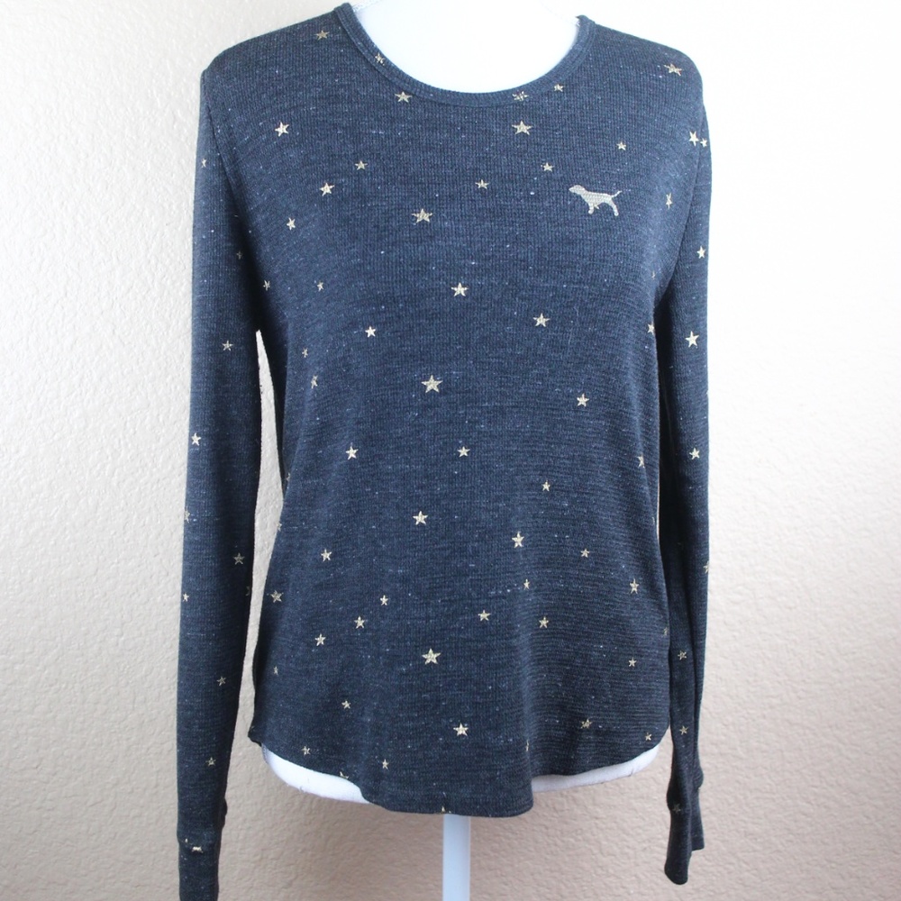 PINK Victoria's Secret Gray Sleepwear Long Sleeve